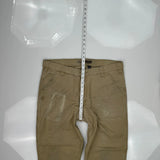 Relaxed Fit Carhartt Carpenter Pants - 38W 30L Khaki Cotton
