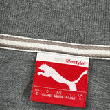 Puma Polo Shirt - Small Grey Cotton