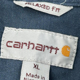 Carhartt Short Sleeve Shirt - XL Blue Cotton