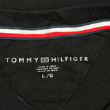 Tommy Hilfiger T-Shirt - Large Black Cotton