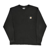Carhartt Long Sleeve T-Shirt - XL Black Cotton