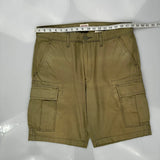 Levis Cargo Shorts - 35W 10L Khaki Cotton