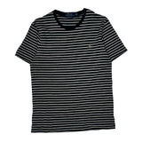 Polo By Ralph Lauren Striped T-Shirt - Medium Black Cotton