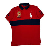 Polo Summer Classic Ralph Lauren Striped Polo Shirt - Large Navy Cotton