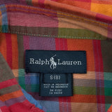 Age 7 Ralph Lauren Checked Shirt - Small Multicoloured Cotton