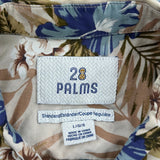 28 Palms Floral Hawaiian Shirt - Large Multicoloured Cotton