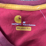 Carhartt T-Shirt - Medium Red Cotton