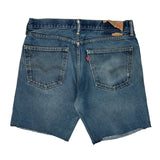 Levis Denim Shorts - 33W 10L Blue Cotton
