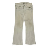 True Religion Boot Cut Jeans - 32W UK 10 Cream Cotton