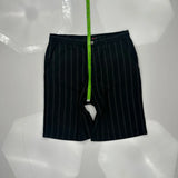 Quiksilver Pinstripe Shorts - 34W 10L Black Cotton