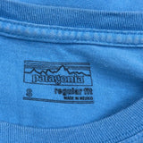 Patagonia Graphic T-Shirt - Small Blue Cotton