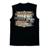 Harley Davidson Graphic Tank Top - Medium Black Cotton