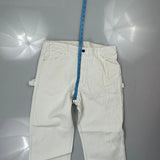 Dickies Carpenter Pants - 33W 30L White Cotton