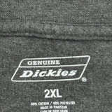 Dickies T-Shirt - 2XL Gray Cotton Blend