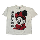 Minnie Mouse Disney Cartoon T-Shirt - 4XL Black Cotton
