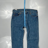 501 Levis Jeans - 36W 34L Blue Cotton