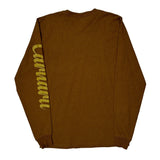 Carhartt Long Sleeve T-Shirt - Small Brown Cotton