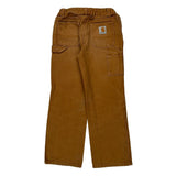Age 7 Carhartt Carpenter Pants - Small Brown Cotton