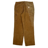 Carhartt Double Knee Carpenter Trousers - 32W 28L Brown Cotton