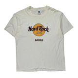 Maui Hard Rock Cafe Single Stitch T-Shirt - XL White Cotton