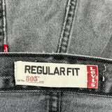 Levis 505 Jeans - 34W 30L Gray Cotton