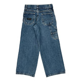 Age 8 Wrangler Double Knee Jeans - Medium Blue Cotton
