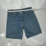 Levis Denim Shorts - 34W 10L Blue Cotton