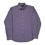 Polo By Ralph Lauren Checked Shirt - Large Purple Cotton