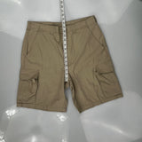 Wrangler Cargo Shorts - 36W 9L Khaki Cotton