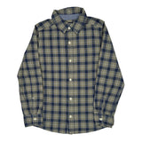 Age 12 Oshkosh Checked Shirt - Large Blue Cotton