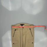Ralph Lauren Sport Cargo Trousers - 30W UK 10 Beige Cotton