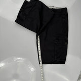 Levis Cargo Shorts - 32W 10L Black Cotton
