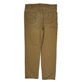 Carhartt Carpenter Trousers - 34W 29L Khaki Cotton