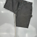 Wrangler Cargo Carpenter Shorts - 34W 10L Grey Cotton