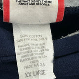 Mickey Mouse Disney Cartoon Hoodie - 2XL Navy Cotton