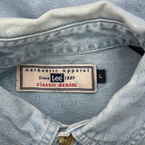 Lee Denim Shirt - Large Light Wash Denim