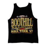 Oneita Single Stitch Tank Top - Medium Black Cotton