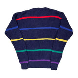 Gant Striped Sweater - Medium Navy Cotton