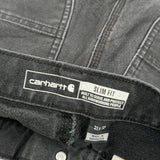 Carhartt Slim Fit Carpenter Pants - 31W 32L Black Cotton