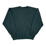 90'S Blank Made In USA Russell Athletic Sweatshirt - Medium Green Cotton