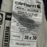 Carhartt Carpenter Trousers - 38W 30L Blue Cotton