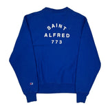 Reverse Weave Champion Graphic Sweatshirt - Medium Blue Cotton