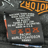 Harley Davidson Graphic T-Shirt - Medium Black Cotton