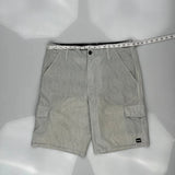 Oakley Cargo Shorts - 36W 11L Grey Cotton
