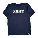 Carhartt Tall T-Shirt - Large Navy Cotton