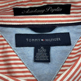 Academy Poplin Tommy Hilfiger Striped Shirt - XL Red Cotton
