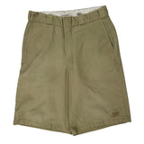 Dickies Chino Shorts - 32W 9L Khaki Cotton Blend