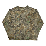 Mossy Oak Camo Long Sleeve T-Shirt - Large Camo Cotton
