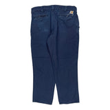 Carhartt Carpenter Trousers - 36W 30L Blue Cotton Blend