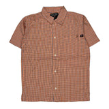 Age 6 Polo By Ralph Lauren Checked Short Sleeve Shirt - XS Orange Cotton